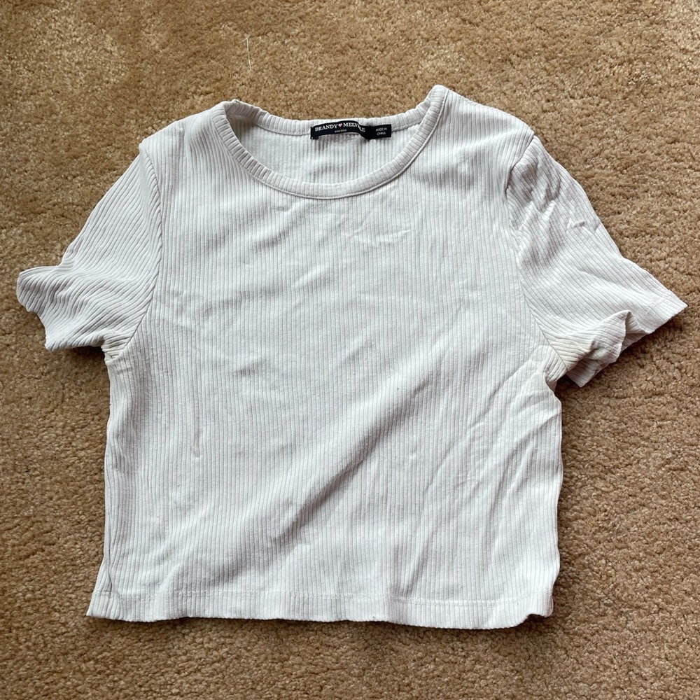White brandy t shirt